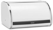 Кутия за хляб Brabantia Roll Top 1003254, 11 л, 31.6x26.5 см, Специална структура, Бял/Инокс