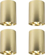 Комплект от 4 прожектора злато/месинг регулируеми - Rondoo up