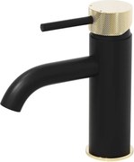 Смесител за умивалник ANHOLT 15,6 см, черен/месинг