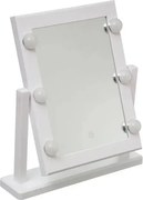 Огледало за баня 5five Hollywood, Бяло, LED, 40x37 cm