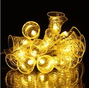 Retlux - LED  гирлянд 20xLED/3xAA/топла бяла 2,2m звънчета