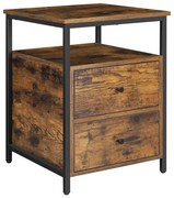 Нощно шкафче ARIN кафяво/черно