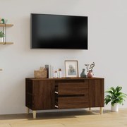 819603 vidaXL ТВ шкаф, кафяв дъб, 102x44,5x50 см, инженерно дърво