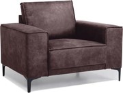 Тъмнокафяв фотьойл от изкуствена кожа Copenhagen - Scandic