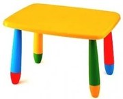 Детска правоъгълна масичка - Жълта