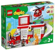 Конструктор LEGO DUPLO - Пожарна команда и хеликоптер - 10970