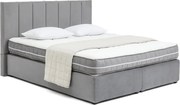 Сиво боксспринг легло 160x200 cm Olia Bold Line – Bonami Selection