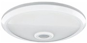 LED таванен плафон със сензор за движение и за здрач, LED/16W/230V, диаметър 29 см, бял