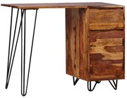 244359 vidaXL Бюро с 1 чекмедже и 1 шкаф, акация масив