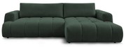 Зелен сгъваем/с място за съхранение ъглов диван (десен ъгъл) Fuji – Bobochic Paris