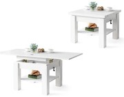 КЛЕО Бял мат - РАЗТЕГАТЕЛНА ХОЛНА МАСА С ПОВДИГАЩ МЕХАНИЗЪМ