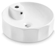 Bathco 4158 - Мивка за плот CIRCUS Ø 42 см порцелан/бяла