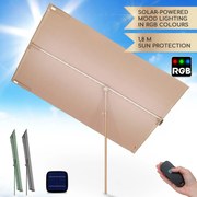 Blumfeldt Bayonne, чадър, 130 x 180 см, полиестер, UV защита 50, соларен LED