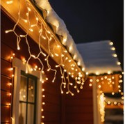 Brilagi - LED външен гирлянд 360xLED/8 режима 14m IP44 топла бяла сосулки
