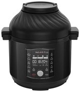 Мултикукър Instant Pot Pro Crisp + Air Fryer 140002701, 1500 W, 7.6 л, 11 програми, Кошница Air Fryer, LCD дисплей, Черен