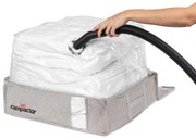 Сива компресионна кутия за съхранение , 145 л Oxford - Compactor