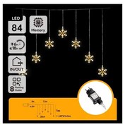 Aigostar - LED външен коледен гирлянд 84xLED/230V 1,2x1m IP44 топла бяла снежинки