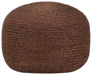 248084 vidaXL Ръчно изработен пуф, кафяв, 40x45 см, юта