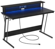 Писмено бюро с подсветка SOLEA-X, черно