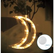 Aigostar - LED Коледна декорация LED/3xAAA луна 18,5 см