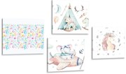 Комплект картини – За деца в пастелни цветове