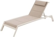 Сгъваем шезлонг Hesperide Allure Athea, Алуминий - Лен/Глина