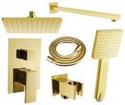 Mexen Uno DR45 скрит душ комплект, златен - 71435DR45-50