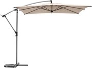 Градински чадър със странична стойка Hesperide Manoa, 2.5x2.5 m - Пшеница
