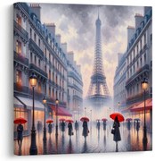 Картина на платно – парижка романтика