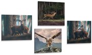 Комплект картини – Красота на горските животни