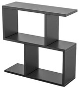 Конзола Kalune Design 854KLN2805, 60х60 см, 3 нива, Меламиново покритие, Черен