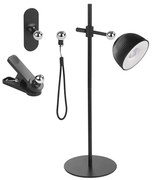 LED регулируема магнитна настолна лампа 4в1, 4,2W, 4000K, черна