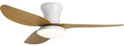 Brilagi-LED Димируем таванен вентилатор LED/30W/230V 3000-6500K бял/кафяв + д.у.
