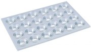 Алуминиева форма за мъфини 53x36xh3см 24бр. (HY503) - Horecano