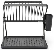 Тъмносива метална двуетажна тавичка за оттичане 37x33 cm – Brabantia