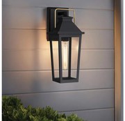 Quoizel QZ-BUCKLEY-M-MBK - Външно стенно осветително тяло BUCKLEY M 1xE27/40W/230V IP44