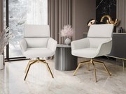 Стол Bueron Muz 2бр-Бяло-Злато