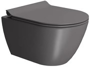 Тоалетна GSI Pura Swirlflush-Тъмно сиво