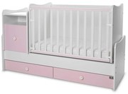 LORELLI Classic Трансформиращо се легло-люлка 70/160 см. ТРЕНД ПЛЮС БЯЛО/ ORCHID PINK