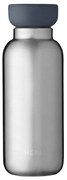 Бутилка от неръждаема стомана в сребрист цвят 350 ml Natural brushed – Mepal