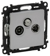 Legrand 753352 ТВ Розетка TV-R-SAT star socket Valena Life - 1.5 dB алуминий - 753352