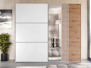 Гардероб Sintra 250 плъзгащ-Бяло Fusiko