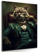 Картина на платно – Животински гангстер котарак