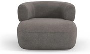 Сиво кресло от плат букле Jenny – Micadoni Home