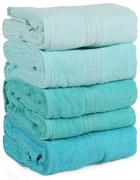 Комплект от 4 кърпи Вода, 70 x 140 cm Rainbow - Foutastic