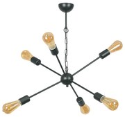 Полилей КРОС, черен, 6xE27