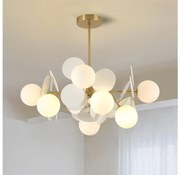 Brilagi - Полилей на штанга BALMO 8xG9/9W/230V диаметър 60 см златист/бял