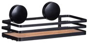 WENKO 24979800-Поличка ALBA 26,5x12,5 см черна/кафява