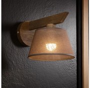 Brilagi - LED стенен аплик ANTHONY 1xE14/40W/230V дъб орех/кафяв