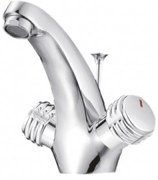 Стоящ смесител за умивалник КУИК ICF 1001873, месинг, хром, 15x15см